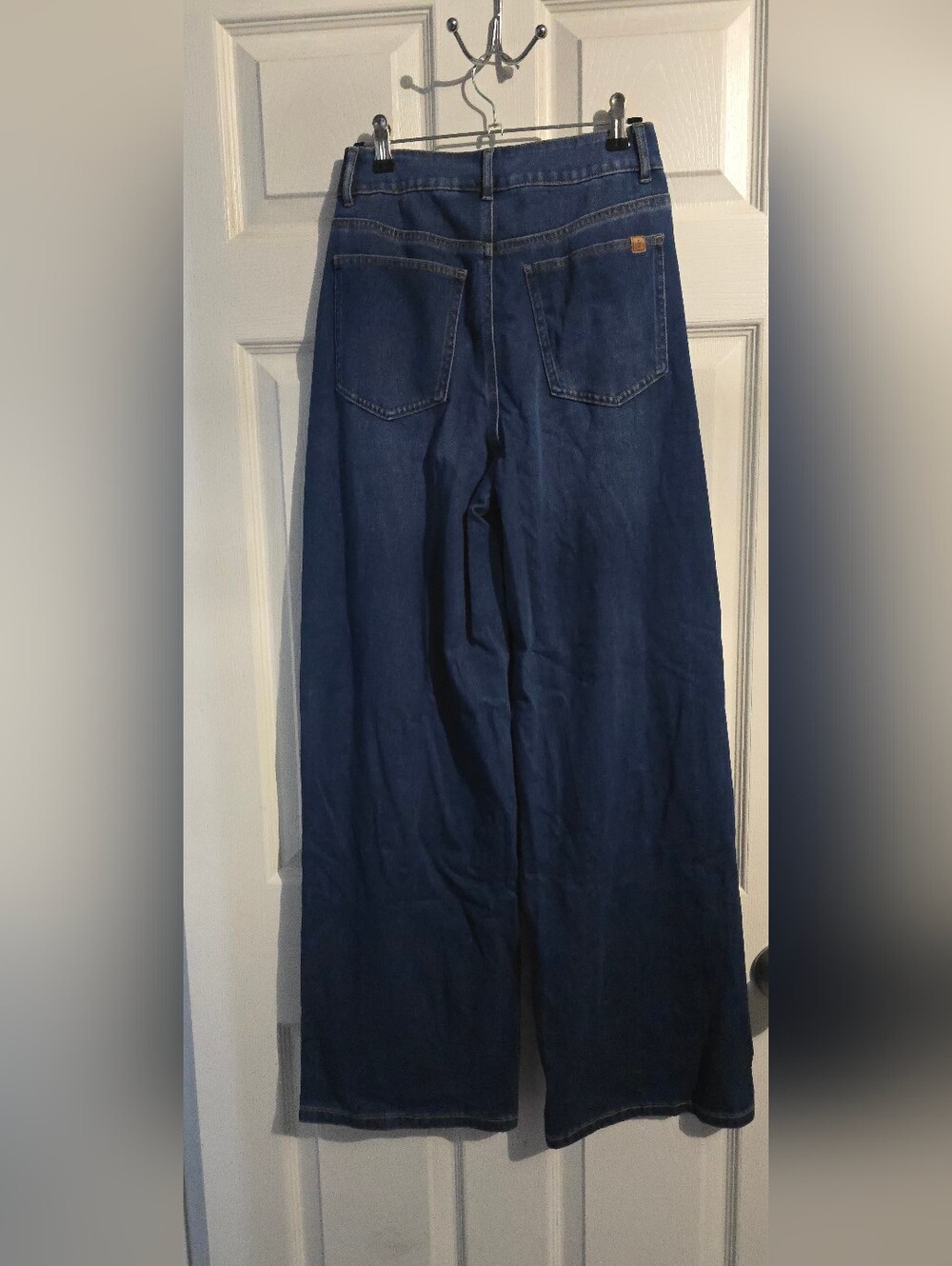 Halara Flex Asymmetric HW Washed Casual Baggy Jeans In Estate Blue Denim - Picture 10 of 14